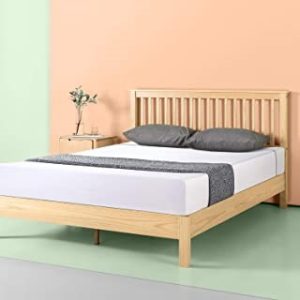 Zinus Becky Farmhouse Wood Platform Bed, Queen