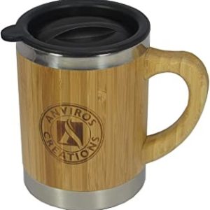 ANVIROS Natural Bamboo Stainless Steel Coffee