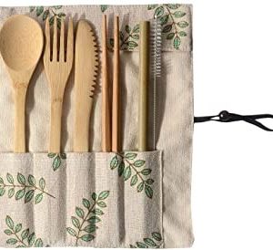 Portable Reusable Bamboo Cutlery Home Travel