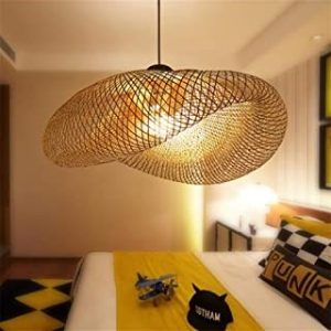 Lantern Pendant Lanp, Retro Style Bamboo
